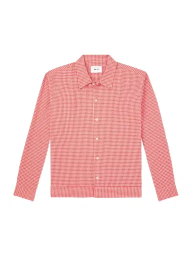 NN07 Reed 50057 Checked Organic Cotton-Blend Seersucker Shirt - Men | Thumbnail 1