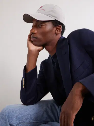 Brunello Cucinelli Logo-Embroidered Shell Cap - Men | Thumbnail 3 Brunello Cucinelli Logo-Embroidered Shell Cap - Men | Thumbnail 3
