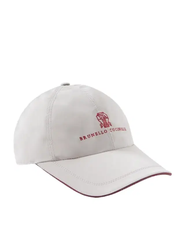 Brunello Cucinelli Logo-Embroidered Shell Cap - Men