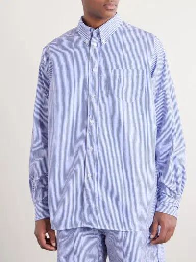 Willy Chavarria Veterano Striped Cotton-Blend Shirt - Men | Thumbnail 3