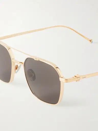 Cartier Eyewear Pasha Square-Frame Gold-Tone Sunglasses - Men | Thumbnail 3 Cartier Eyewear Pasha Square-Frame Gold-Tone Sunglasses - Men | Thumbnail 3