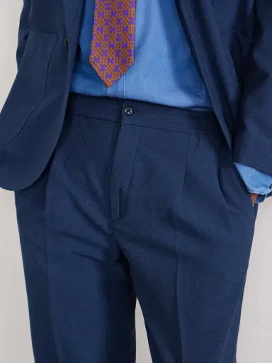 Rubinacci Straight-Leg Linen Trousers - Men | Thumbnail 5