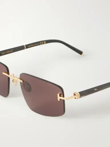 Tom Ford Square-Frame Titanium and Acetate Sunglasses - Men | Thumbnail 3