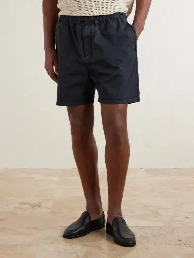 Auralee Straight-Leg Cotton Chino Shorts - Men | Thumbnail 3