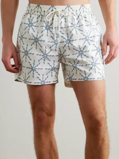 Frescobol Carioca Rio Straight-Leg Mid-Length Recycled Swim Shorts - Men | Thumbnail 2 Frescobol Carioca Rio Straight-Leg Mid-Length Recycled Swim Shorts - Men | Thumbnail 2