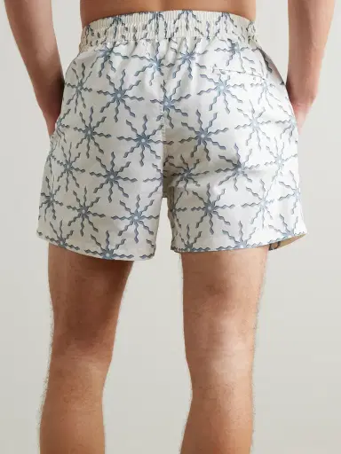 Frescobol Carioca Rio Straight-Leg Mid-Length Recycled Swim Shorts - Men | Thumbnail 3 Frescobol Carioca Rio Straight-Leg Mid-Length Recycled Swim Shorts - Men | Thumbnail 3