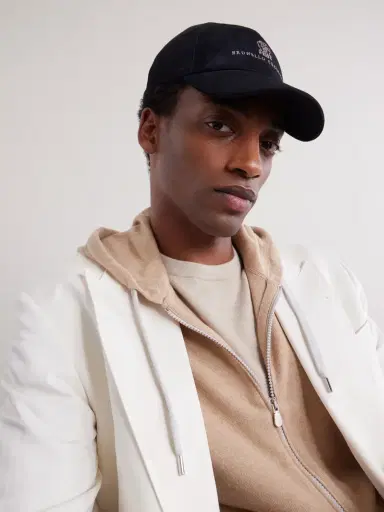 Brunello Cucinelli Logo-Embroidered Suede Cap - Men | Thumbnail 3 Brunello Cucinelli Logo-Embroidered Suede Cap - Men | Thumbnail 3