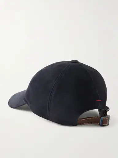 Brunello Cucinelli Logo-Embroidered Suede Cap - Men | Thumbnail 4 Brunello Cucinelli Logo-Embroidered Suede Cap - Men | Thumbnail 4