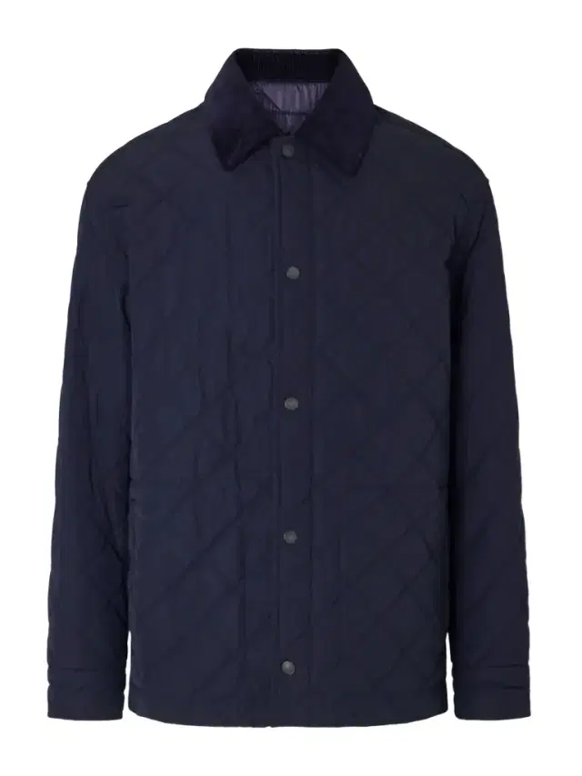 Cotton Corduroy-Trimmed Padded Quilted Shell Jacket - Men