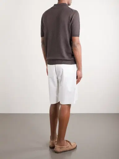 Thom Sweeney Linen and Cotton-Blend Polo Shirt - Men | Thumbnail 4 Thom Sweeney Linen and Cotton-Blend Polo Shirt - Men | Thumbnail 4