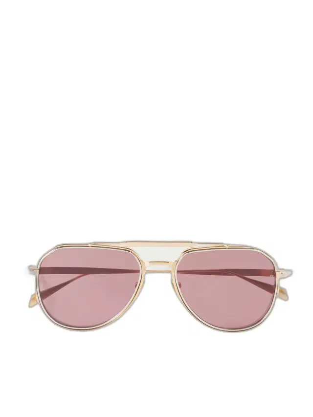 Commander Aviator-Style Gold-Tone Sunglasses - Men