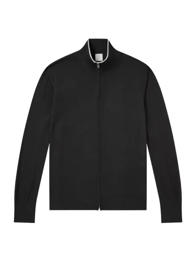 Wool Zip-Up Cardigan - Men