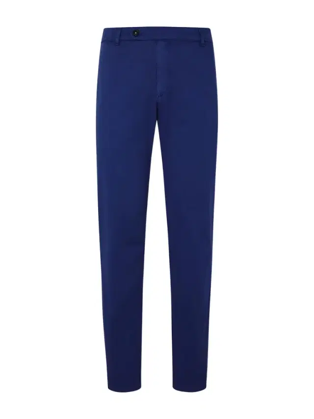 Straight-Leg Cotton-Blend Trousers - Men