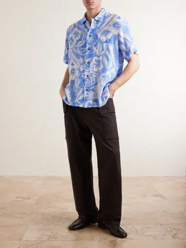 Polo Ralph Lauren Printed Linen Shirt - Men | Thumbnail 2