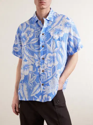 Polo Ralph Lauren Printed Linen Shirt - Men | Thumbnail 3