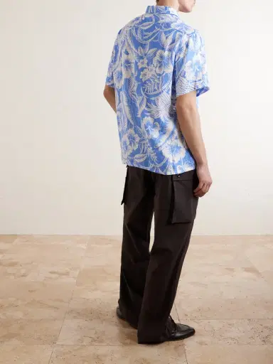 Polo Ralph Lauren Printed Linen Shirt - Men | Thumbnail 4