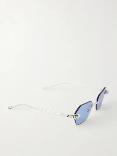 Cartier Eyewear Panthère de Cartier Rimless Silver-Tone Sunglasses - Men | Thumbnail 4 Cartier Eyewear Panthère de Cartier Rimless Silver-Tone Sunglasses - Men | Thumbnail 4