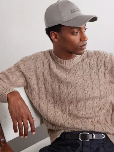 Zegna Embroidered Cotton-Twill Cap - Men | Thumbnail 3 Zegna Embroidered Cotton-Twill Cap - Men | Thumbnail 3