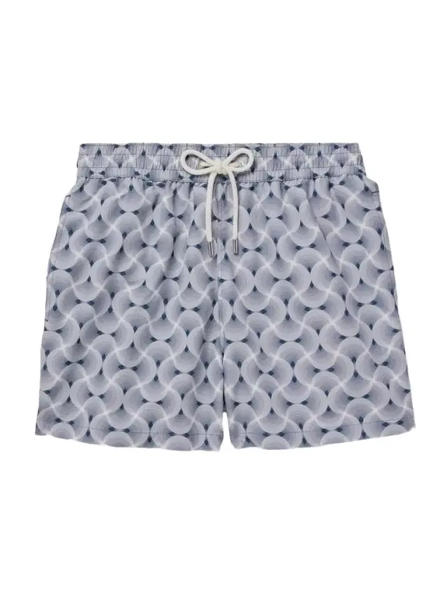Frescobol Carioca Rio Straight-Leg Mid-Length Recycled Swim Shorts - Men
