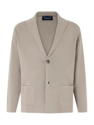 Thom Sweeney Cotton Crepe Knitted Blazer - Men | Thumbnail 1 Thom Sweeney Cotton Crepe Knitted Blazer - Men | Thumbnail 1
