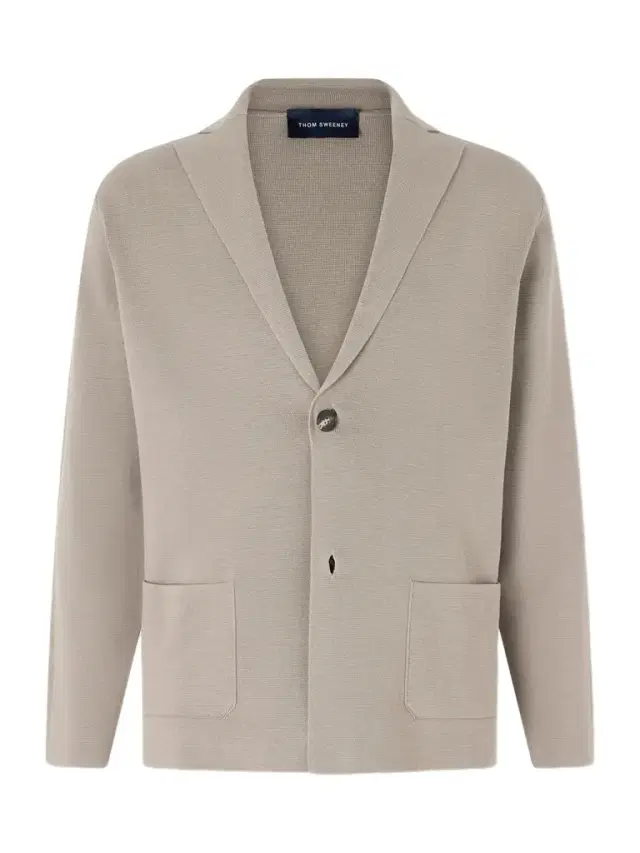 Thom Sweeney Cotton Crepe Knitted Blazer - Men