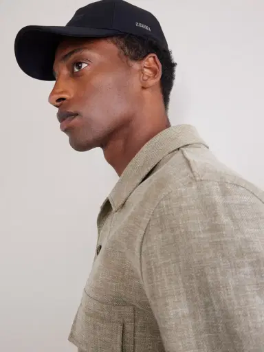 Zegna Embroidered Cotton-Twill Cap - Men | Thumbnail 2 Zegna Embroidered Cotton-Twill Cap - Men | Thumbnail 2