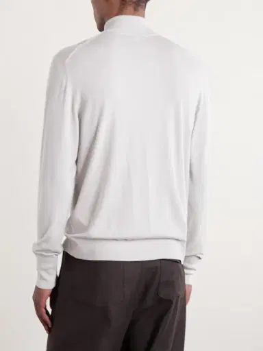ELEVENTY Wool Zip-Up Cardigan - Men | Thumbnail 4