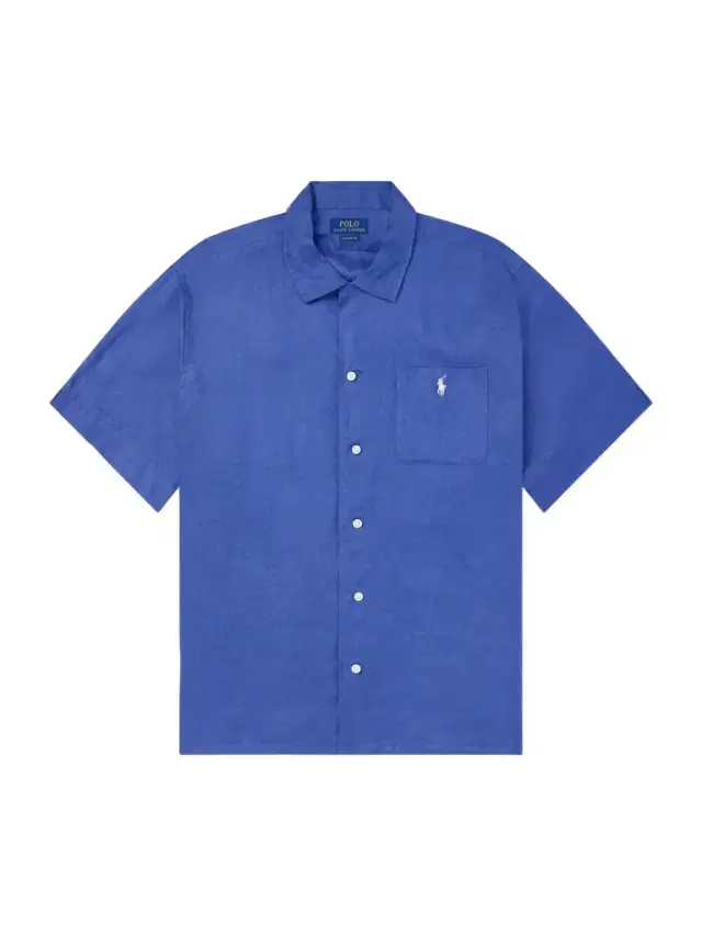 Convertible-Collar Logo-Embroidered Linen Shirt - Men