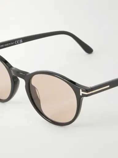 Tom Ford Prescott Round-Frame Acetate Sunglasses - Men | Thumbnail 3