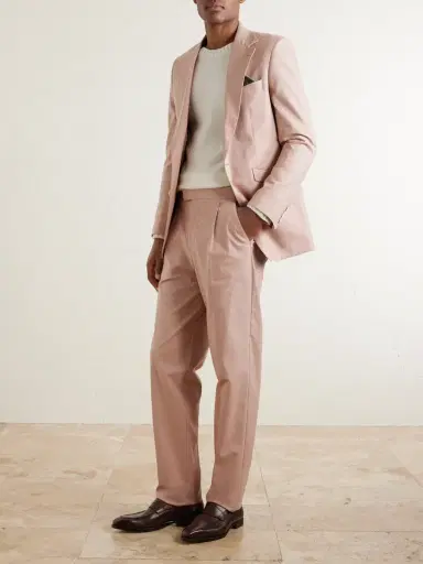 Favourbrook Cooper Straight-Leg Linen Trousers - Men | Thumbnail 2