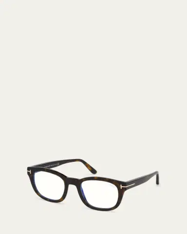 Tom Ford Men's Square Havana Acetate Optical Glasses | Thumbnail 2 Tom Ford Men's Square Havana Acetate Optical Glasses | Thumbnail 2