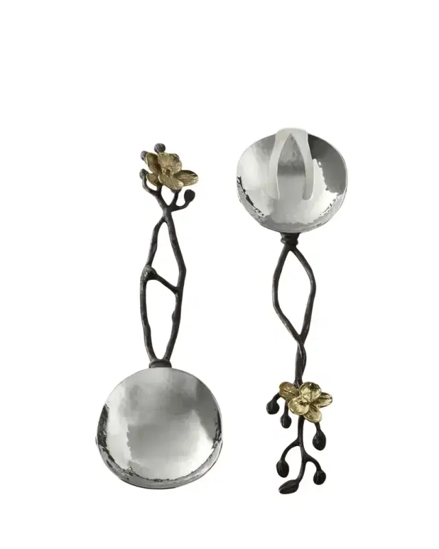 Michael Aram Two-Piece Gold Orchid Serving Set