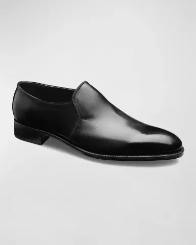 John Lobb Men's Edward Leather Loafers | Thumbnail 2