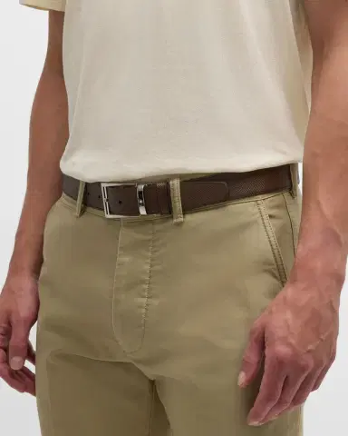 Montblanc Trapeze Reversible Saffiano Leather Belt | Thumbnail 2 Montblanc Trapeze Reversible Saffiano Leather Belt | Thumbnail 2
