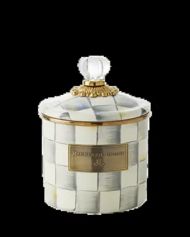 MacKenzie-Childs Sterling Check Small Canister | Thumbnail 2