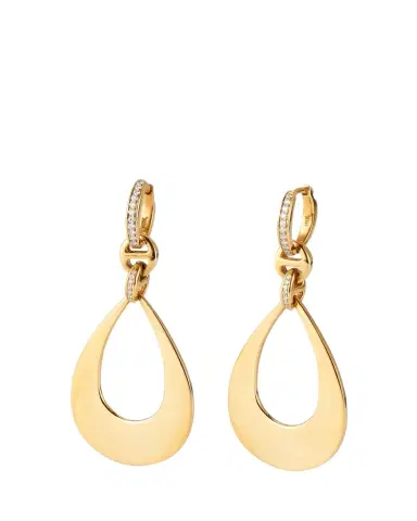 Hoorsenbuhs 18k Yellow Gold Drop Earrings with Diamond Clasps | Thumbnail 1 Hoorsenbuhs 18k Yellow Gold Drop Earrings with Diamond Clasps | Thumbnail 1