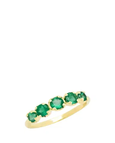Jennifer Meyer 18k Graduated Emerald Ring | Thumbnail 1