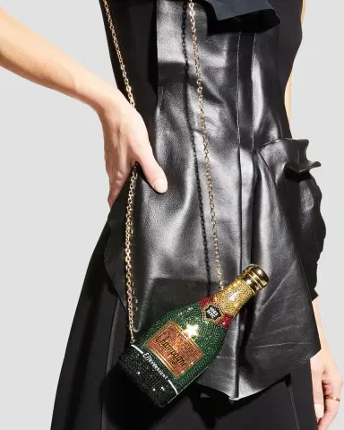 Judith Leiber Couture Cheers Champagne Bottle Crystal Clutch Bag | Thumbnail 2 Judith Leiber Couture Cheers Champagne Bottle Crystal Clutch Bag | Thumbnail 2