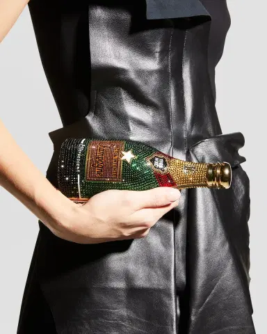 Judith Leiber Couture Cheers Champagne Bottle Crystal Clutch Bag | Thumbnail 4 Judith Leiber Couture Cheers Champagne Bottle Crystal Clutch Bag | Thumbnail 4