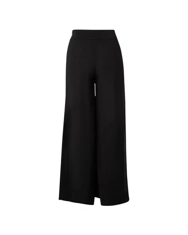 Akris Felia Double Layer Wide-Leg Silk Pants