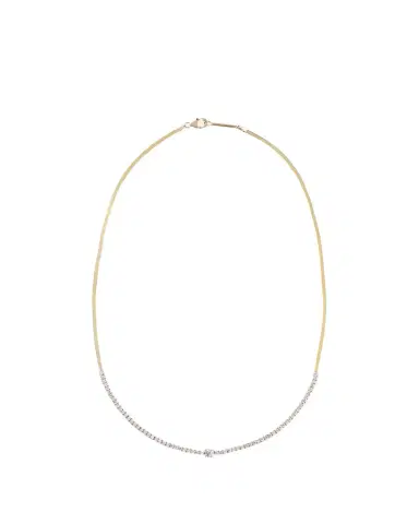 Lana Flawless Herringbone Diamond Tennis Necklace | Thumbnail 1 Lana Flawless Herringbone Diamond Tennis Necklace | Thumbnail 1