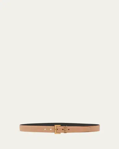 Saint Laurent YSL Cassandre Leather Belt | Thumbnail 2