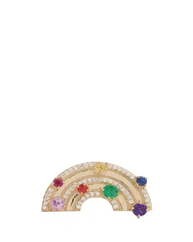 Sydney Evan 14K Rainbow Block Ring | Thumbnail 1 Sydney Evan 14K Rainbow Block Ring | Thumbnail 1