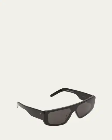 Rick Owens Men's Performa Flat-Top Shield Sunglasses | Thumbnail 2