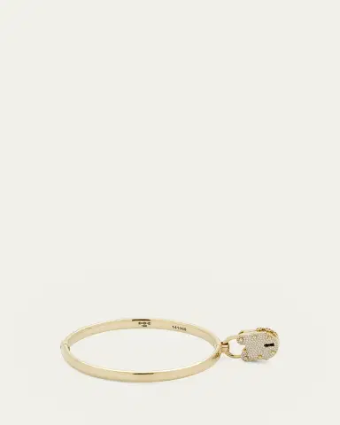 Hoorsenbuhs 18K Yellow Gold Tri-Link Bangle Bracelet, 6mm | Thumbnail 5