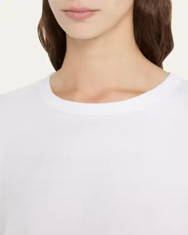 LESET Margo Short-Sleeve Cotton Crewneck Tee | Thumbnail 5