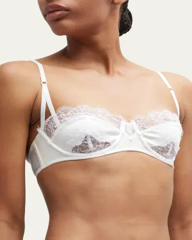 Kiki de Montparnasse Sensuel Lace-Trim Underwire Balconette Bra | Thumbnail 4 Kiki de Montparnasse Sensuel Lace-Trim Underwire Balconette Bra | Thumbnail 4