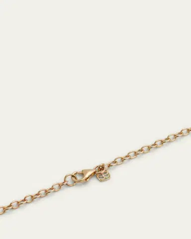 Sydney Evan 14K Gold Chain Fluted Evil Eye Diamond Necklace | Thumbnail 4