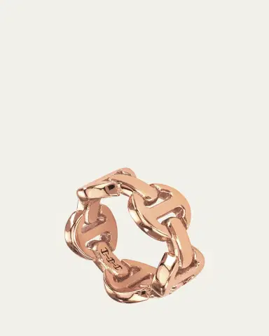 Hoorsenbuhs 18K Rose Gold Dame Tri-Link Ring | Thumbnail 2