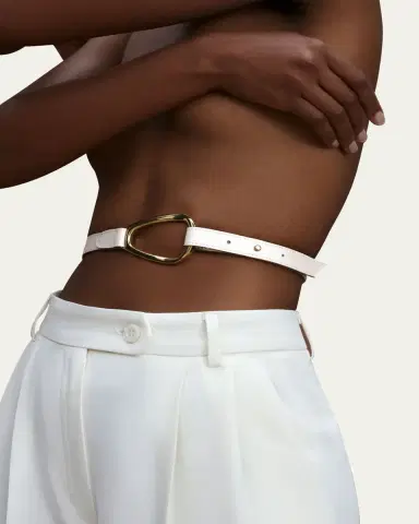 Vaincourt Paris L'Adorable Small Pebbled Leather Belt | Thumbnail 3
